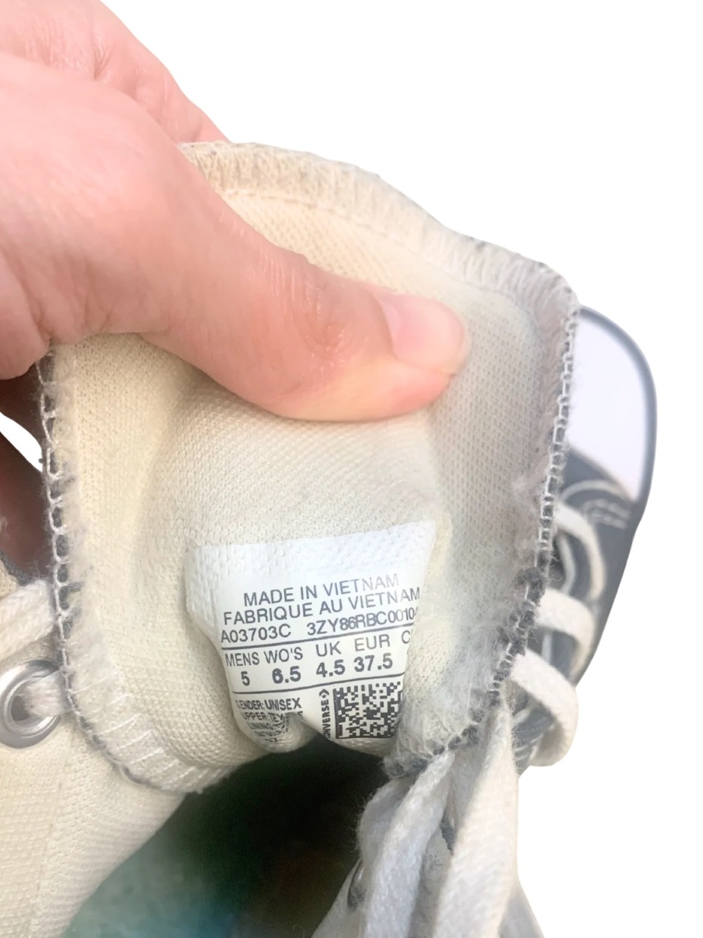 Converse Chuck Taylor All Star High Top Platform Sneakers Gray Streetwear Grunge - Picture 8 of 15